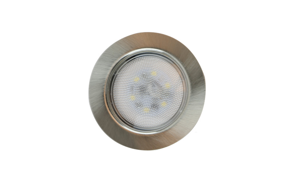 картинка Светильник светод. врезной (сатин ник.мат), FT9228 SN-NW 4000 хол.белый, с встр.драйвером, компл. от магазина DFCH 