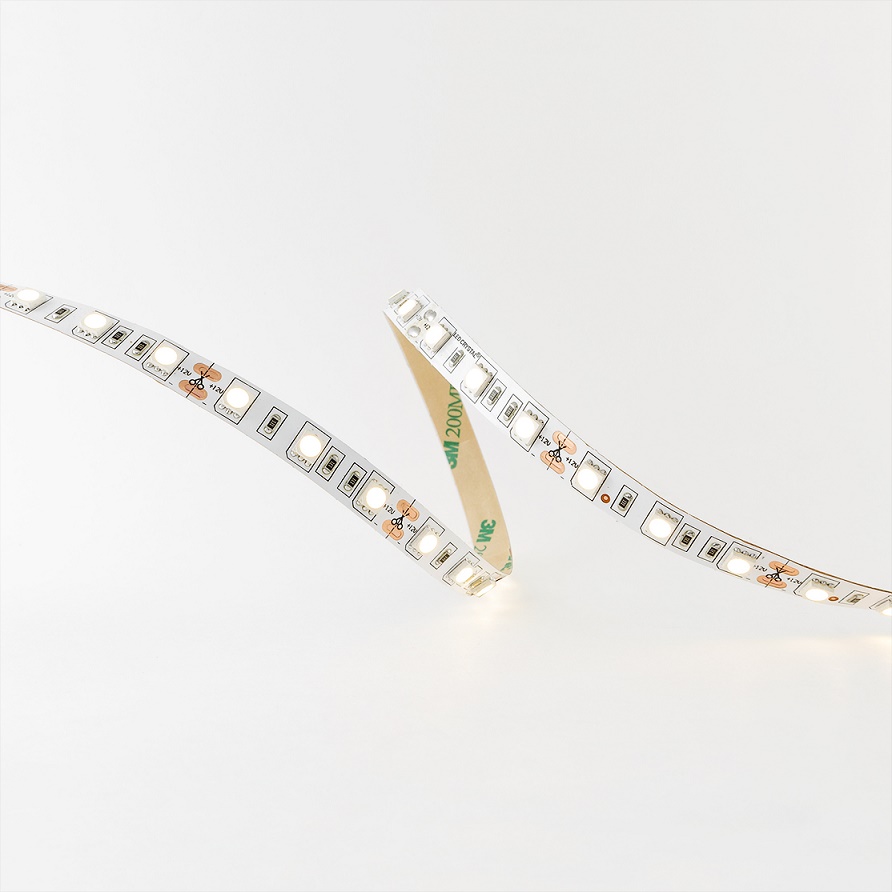 картинка Лента светодиодная 5 п.м/ 5050-60, теплый белый (2700-3000К), 14.4W, 12V, IP20 (LR4-WW) от магазина DFCH 