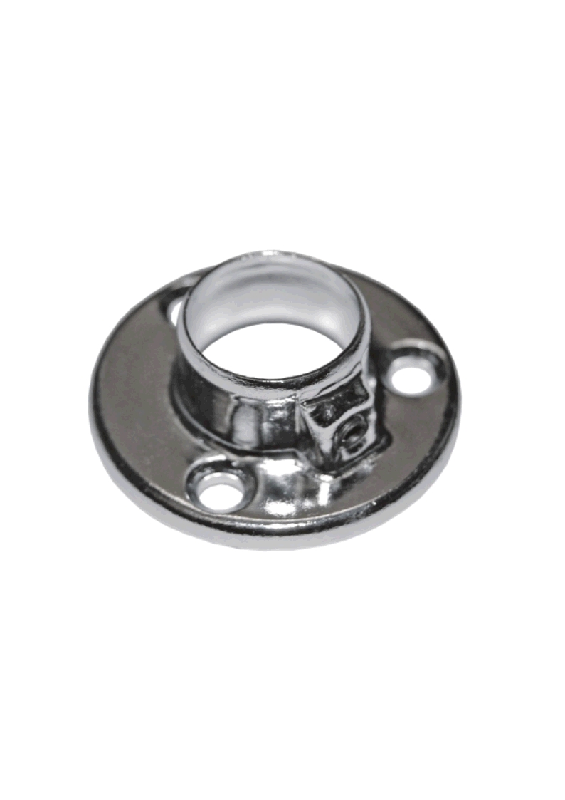 картинка Держатель для трубы 16мм фланц. с фиксатором хром от магазина DFCH 