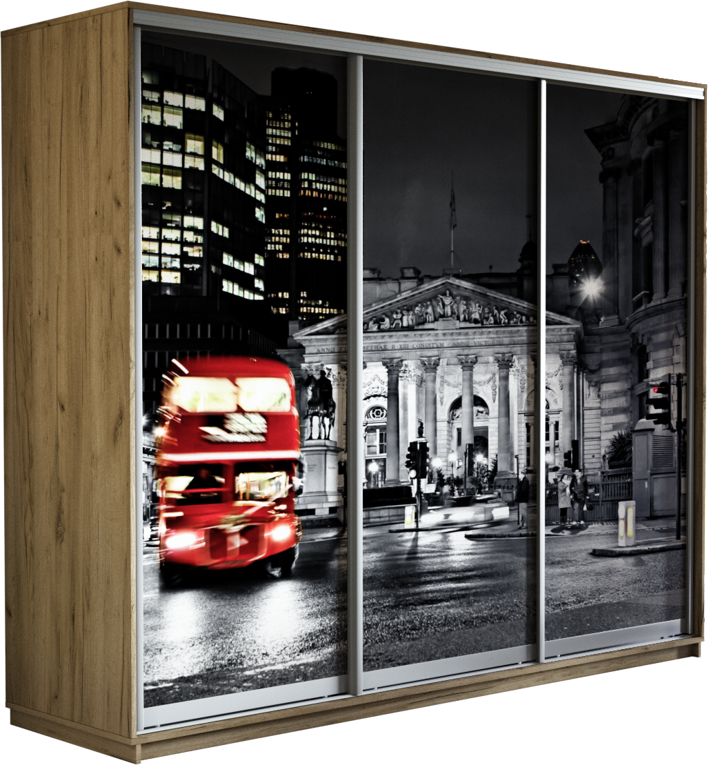 картинка Экспресс Фото трио Ночной Лондон Бетон 2400 x 2100 x 600 от магазина DFCH 