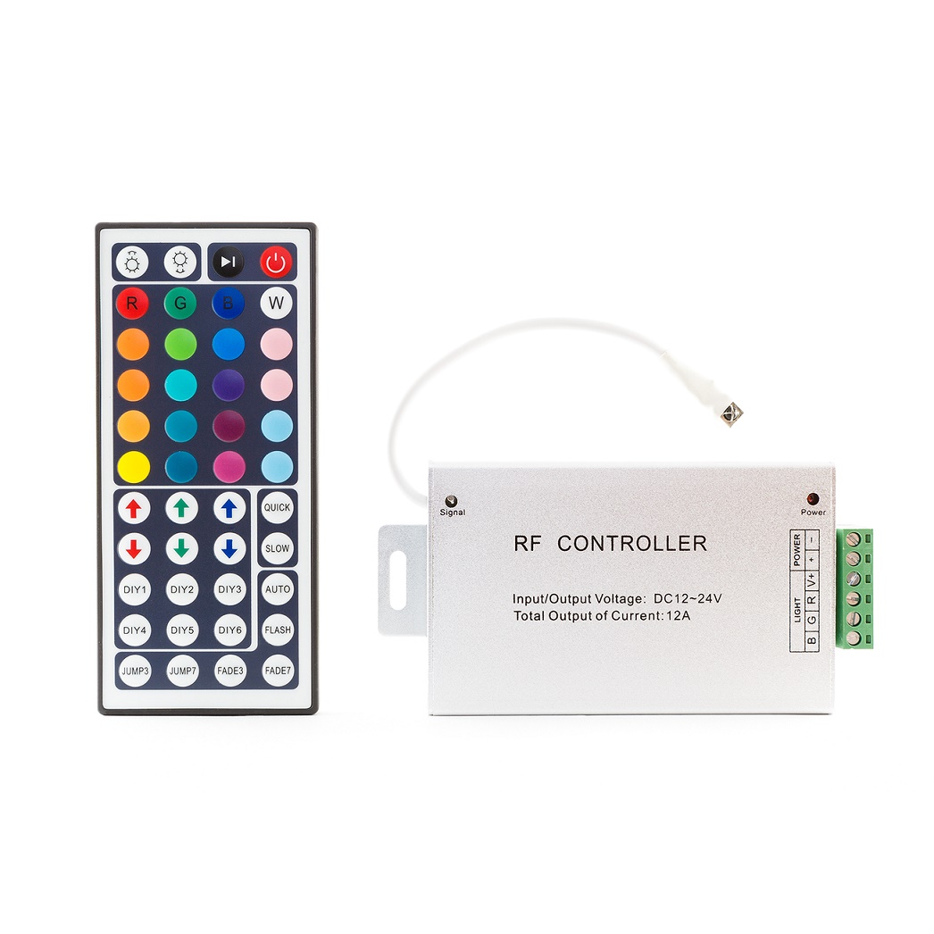 картинка Контроллер для RGB лент (с ИК-пультом) 12V/24W, 144W/288W (LC45) от магазина DFCH 