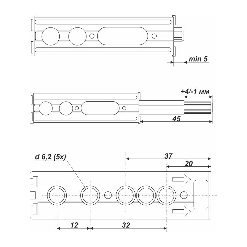 картинка Магнитный толкатель Push-to-Open AMF13/SST от магазина DFCH 