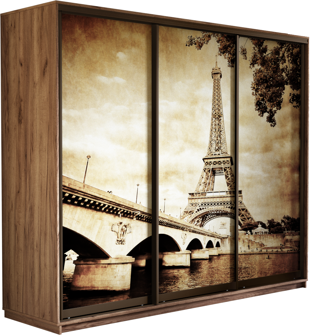 картинка Экспресс Фото трио Париж Бетон 2400 x 1800 x 600 от магазина DFCH 