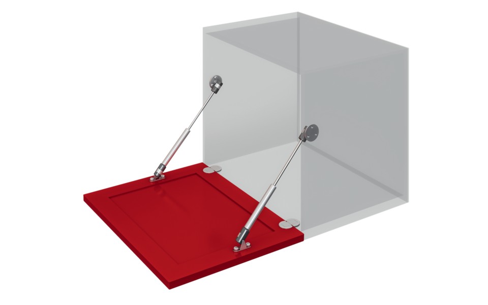 GL103GR*80*3 (Газовый лифт 80N, опускание фасада вниз) купить по цене от  в Петербурге и Москве
