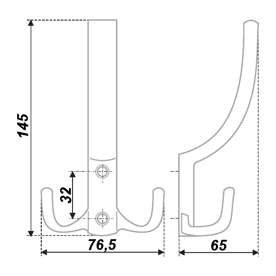 картинка Мебельный крючок K305SC.6 от магазина DFCH 