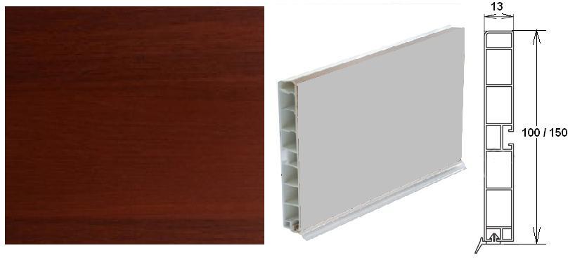 Цоколь пластиковый 4000*100*14 орех итальянский Ограниченно годен купить по цене от  в Петербурге и Москве
