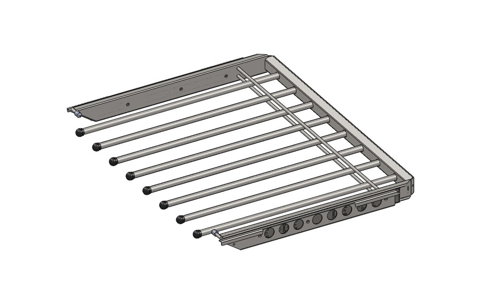 картинка Вешало для брюк выдвижное 600 мм (Белый) HS016-01 от магазина DFCH 