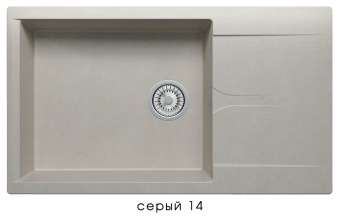 Мойка Полигран GALS-862 (серый №14) 862*500мм купить по цене от  в Петербурге и Москве
