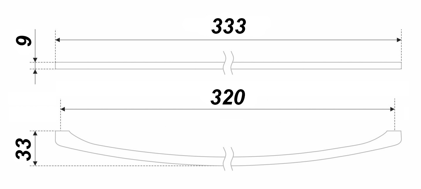 картинка Мебельная ручка COSTA RS221CP.4/320 от магазина DFCH 