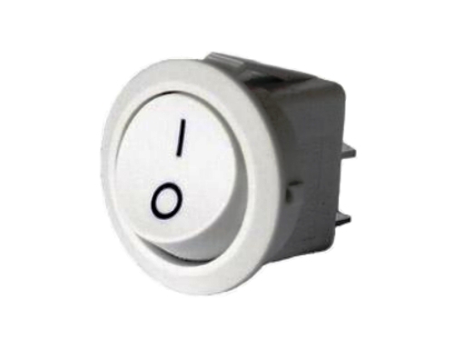 картинка Выключатель OFF-ON  3A/250V 2c, белый (RWB-105) от магазина DFCH 