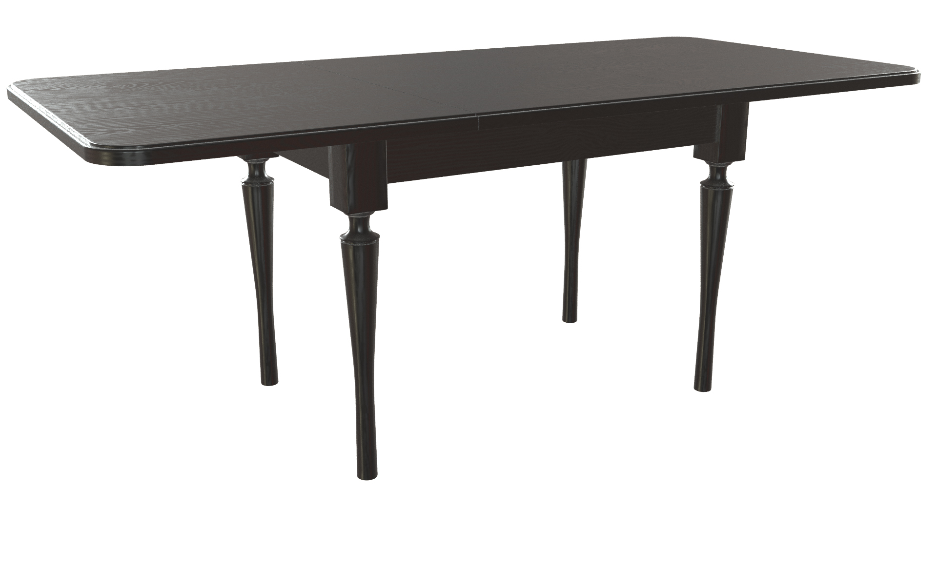 картинка Стол Лофти 1200(1700)*800*765 (тон черный RAL9005) от магазина DFCH 