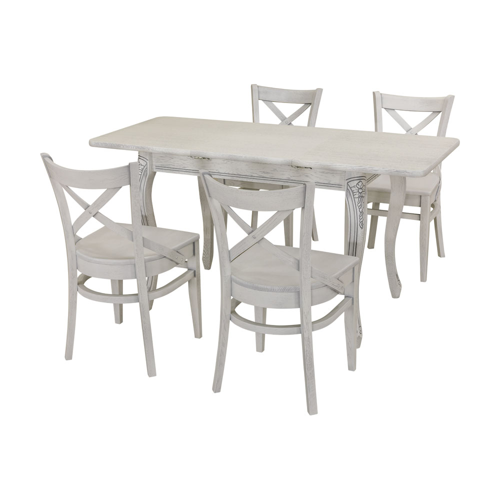 картинка Стол Марсель-М 1050(1500)*650*766 (тон 903 резьба) от магазина DFCH 