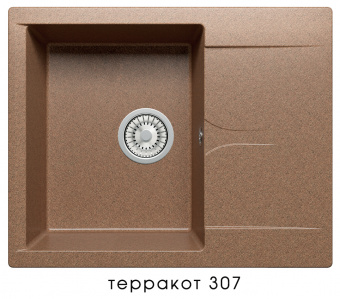 Мойка Полигран GALS-620 (терракот №307) 620*500мм купить по цене от  в Петербурге и Москве
