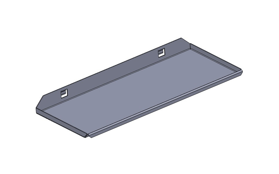 картинка Полка (W=300, D=120 мм) (Металлик) HS025-26 от магазина DFCH 