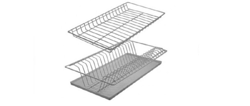 Посудосушитель с рамкой БЕЛЫЙ (в базу 500 мм ) с поддоном, сталь/полимер, мг-2.3 купить по цене от  в Петербурге и Москве
