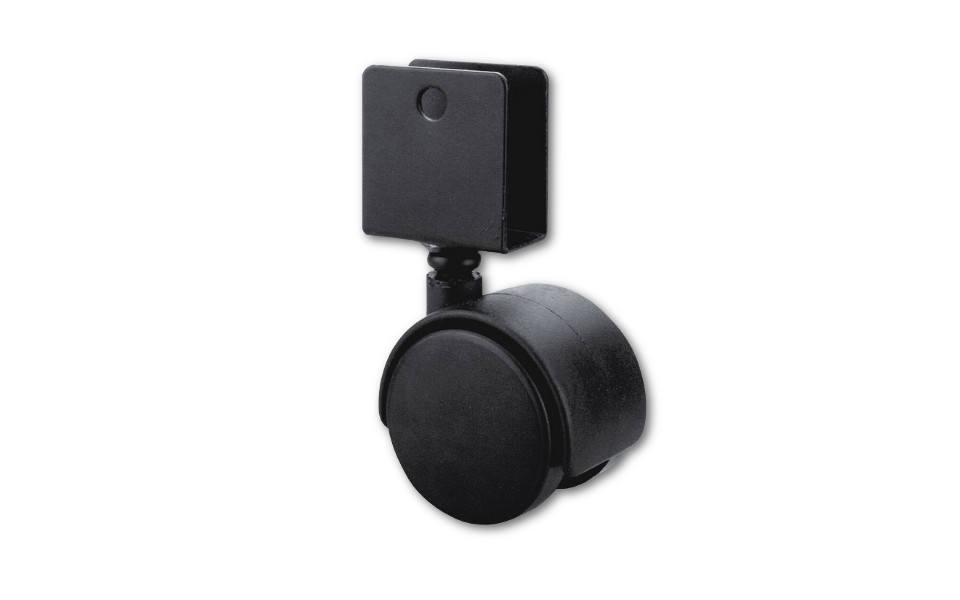 картинка Колесная опора U-образн. D50мм черная от магазина DFCH 