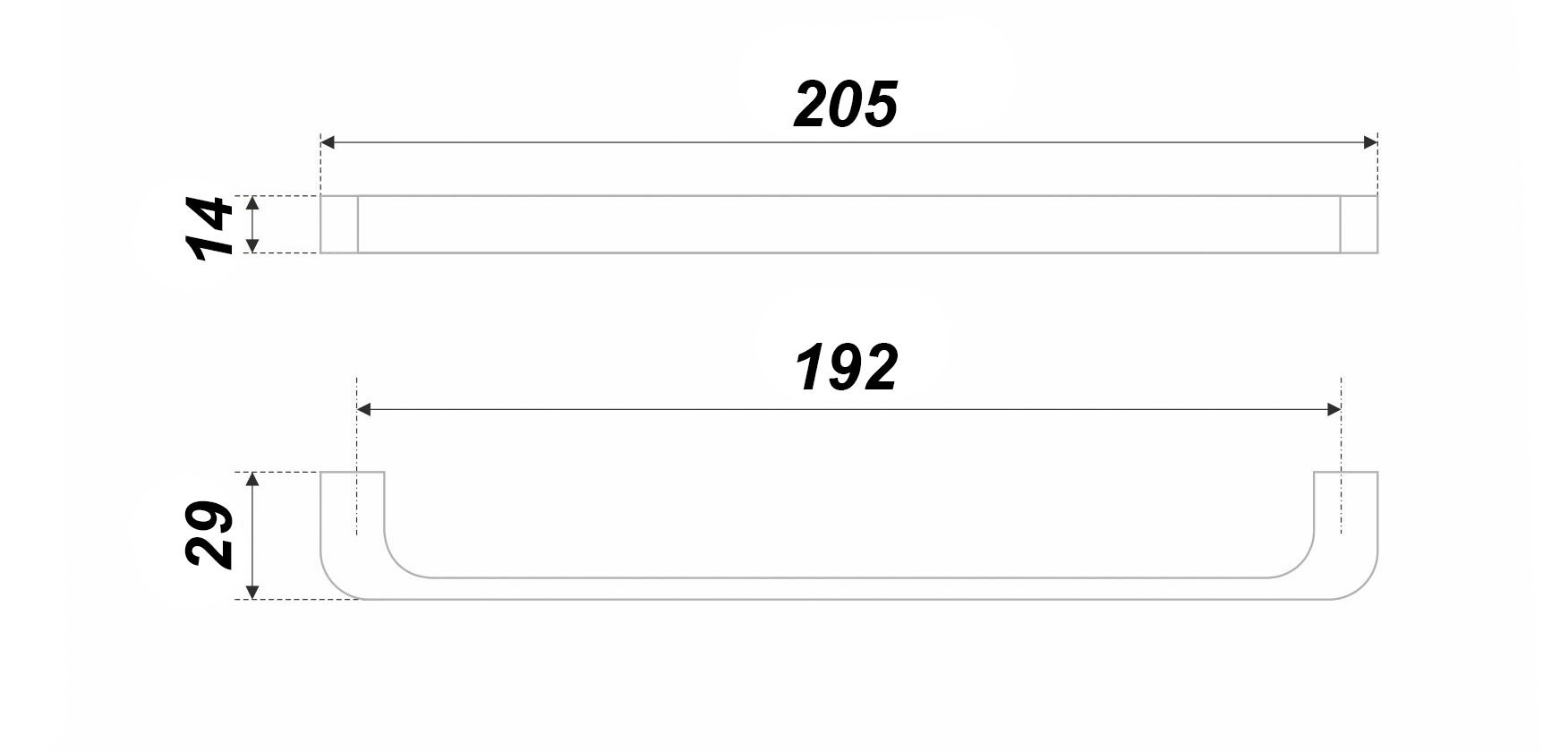картинка Мебельная ручка BOY RS287SC.4/192 от магазина DFCH 
