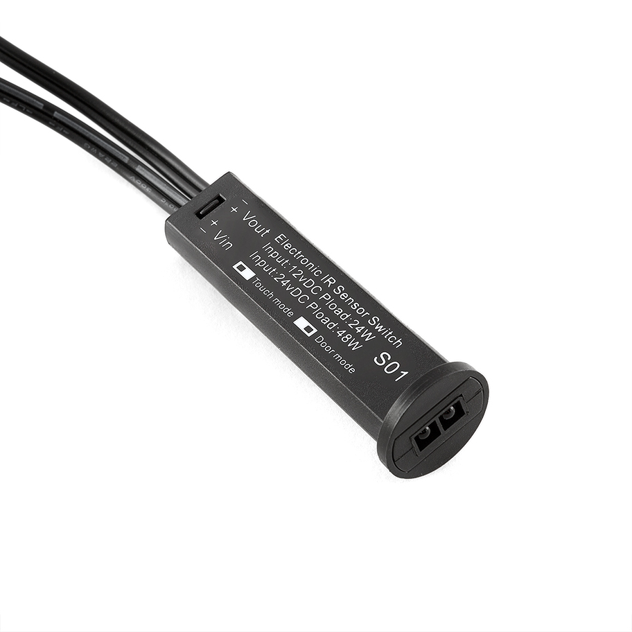 картинка Датчик движения универсальный сенсорный 12V/24W, 24V/48W, черный (LS01-B) от магазина DFCH 