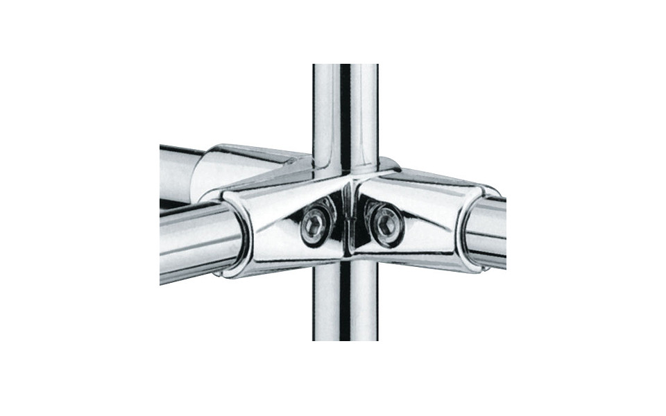 UNO type7/ T-15 соединение Т-обр. для 5-ти труб, хром купить по цене от  в Петербурге и Москве
