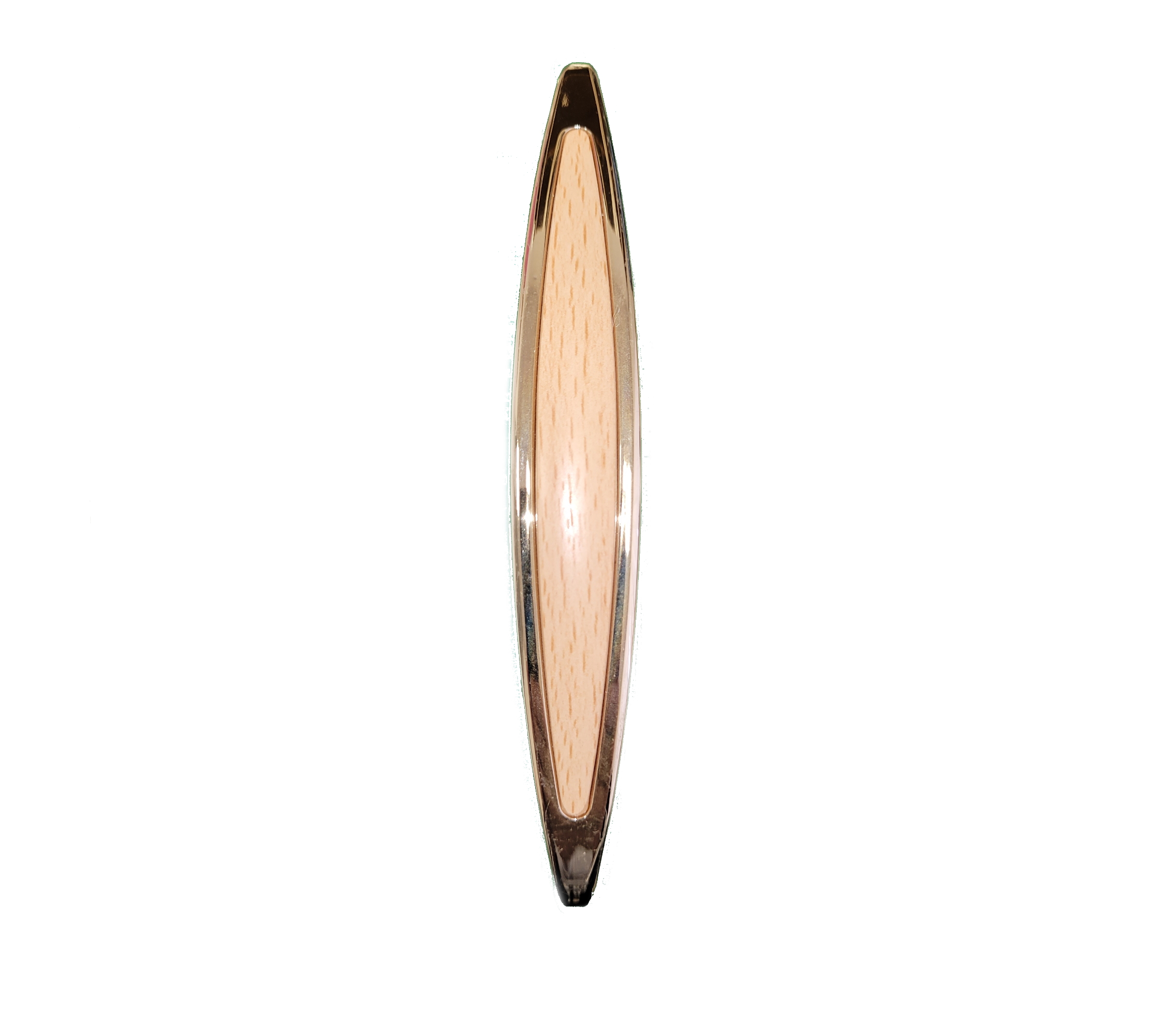 картинка Ручка скоба комбинированная 128мм золото+бук Россия 66 от магазина DFCH 