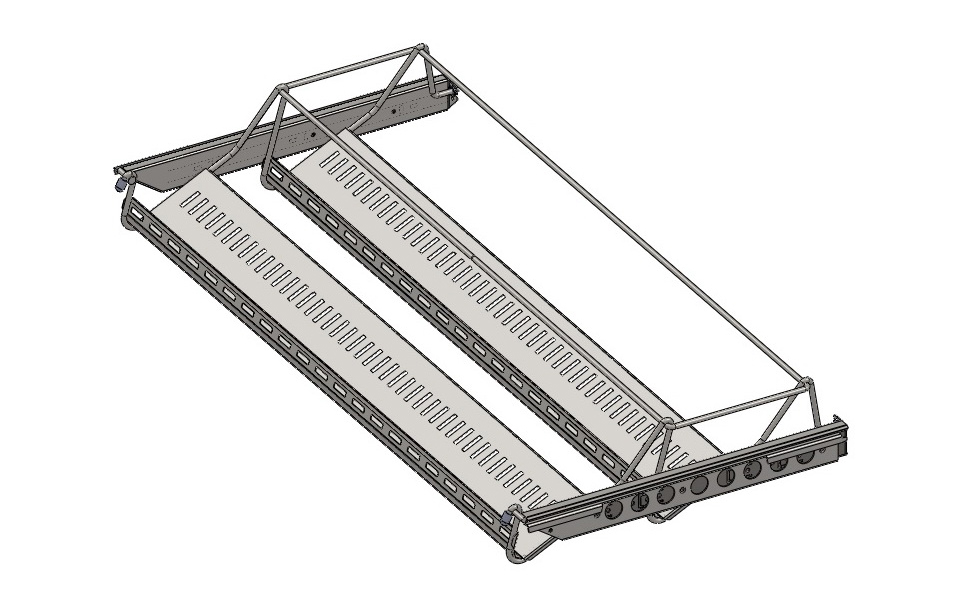 картинка Полка для обуви выдвижная 600 мм (Металлик) HS017-26 от магазина DFCH 