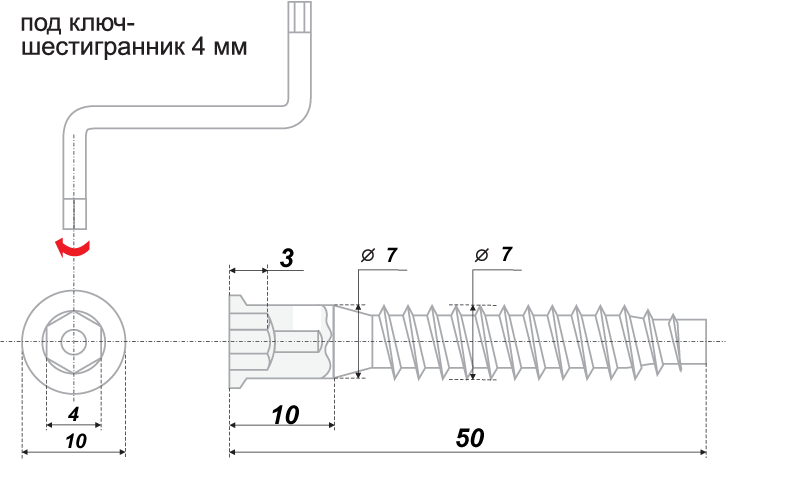 картинка Стяжка ST08/04/1/Zn/01, 2000 штук от магазина DFCH 