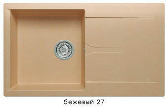 Мойка Полигран GALS-860 (бежевый №27) 860*500мм купить по цене от  в Петербурге и Москве
