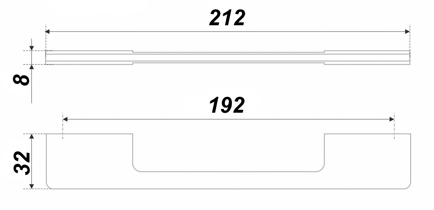 картинка Мебельная ручка EOS RS193CP.4/192 от магазина DFCH 
