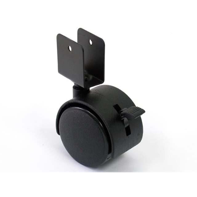 Колесная опора U-образн. D40мм со стопором черная (Россия) купить по цене от  в Петербурге и Москве
