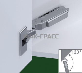 картинка DF028138375213  Петля угловая Tiomos, -45A с амортизатором от магазина DFCH 