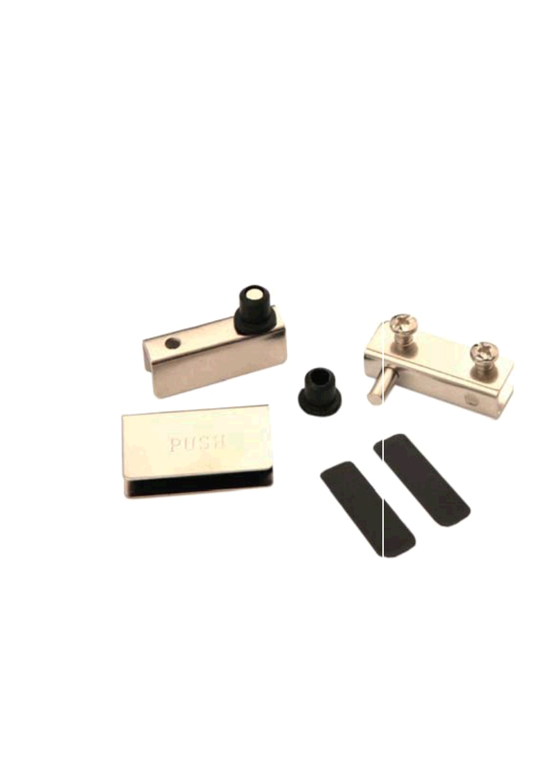 картинка HG001*Ni (К-т петель для 1 стекл. фасада без сверл., Ni) от магазина DFCH 