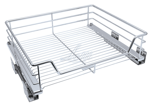 картинка Сетчатая корзина (600) 568х480х140 мм хром LS1/600К/D без крепл. к фасаду с довод. Огр. год от магазина DFCH 