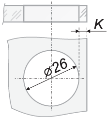 картинка Мебельная петля H501C/0410 от магазина DFCH 