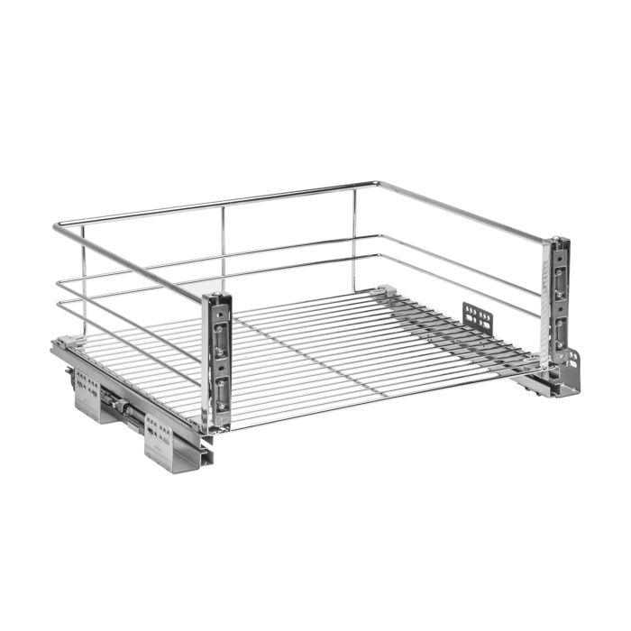 картинка Сетчатая корзина выкатная (800) 765х460х140 мм хром LS1/800К1/D с кр. к фас., с дов. от магазина DFCH 