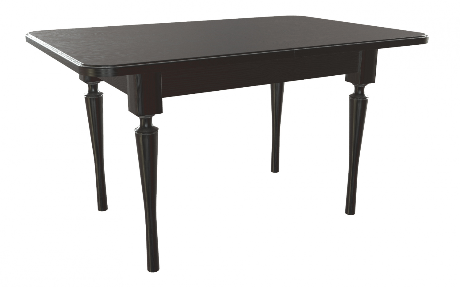 картинка Стол Лофти 1200(1700)*800*765 (тон черный RAL9005) от магазина DFCH 