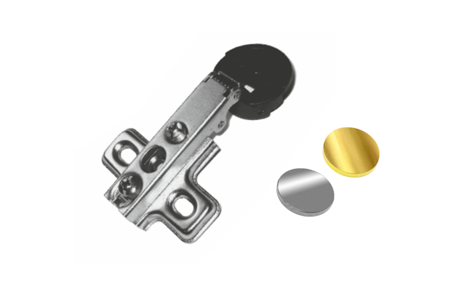 картинка д/стекла минипетля накладная 95 * с отв. планкой и заглушкой (золото) от магазина DFCH 