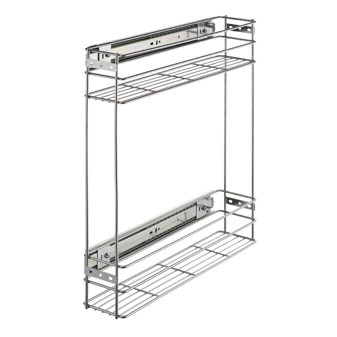 картинка Бутылочница 2-х уровневая, в базу 150 мм, бок.крепл, с крепл. к фасаду, без доводчика, Огр. год. от магазина DFCH 
