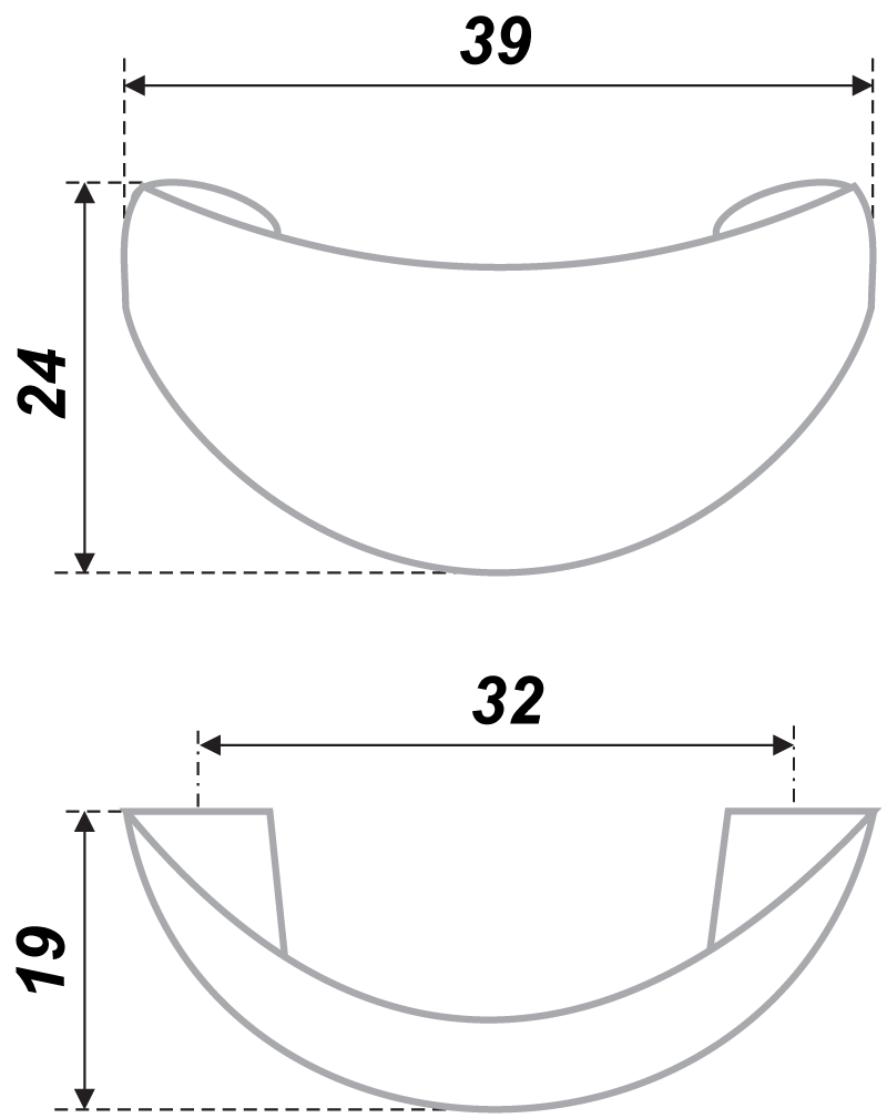 картинка Мебельная ручка RS001SN.3/32 от магазина DFCH 