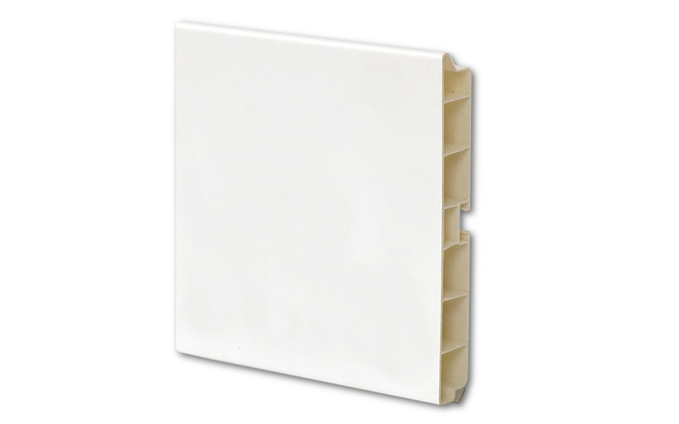 Цоколь пластиковый 4000*150*14 белый (№2) купить по цене от  в Петербурге и Москве
