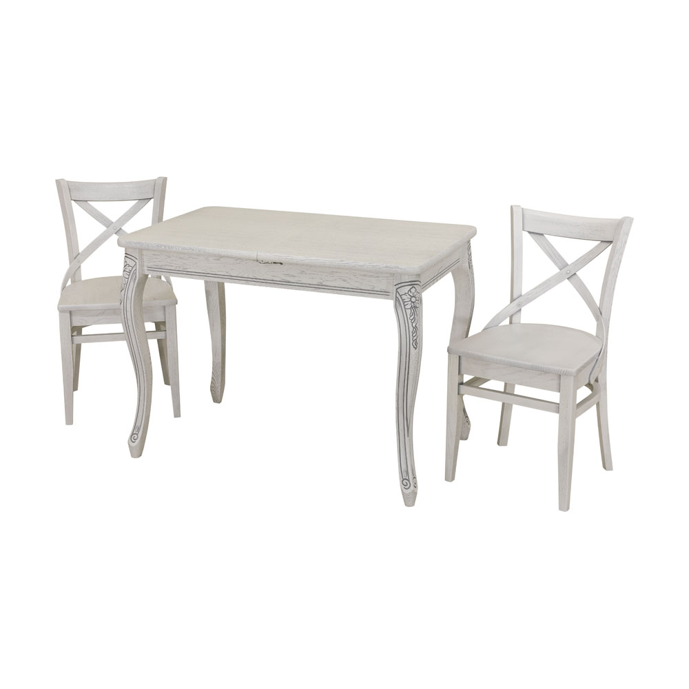 картинка Стол Марсель-М 1050(1500)*650*766 (тон 903 резьба) от магазина DFCH 
