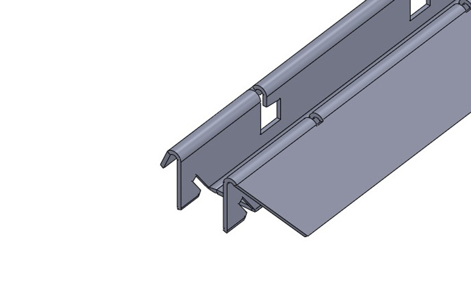 картинка Профиль монтажный 2200 мм (Белый) HS003-01 от магазина DFCH 