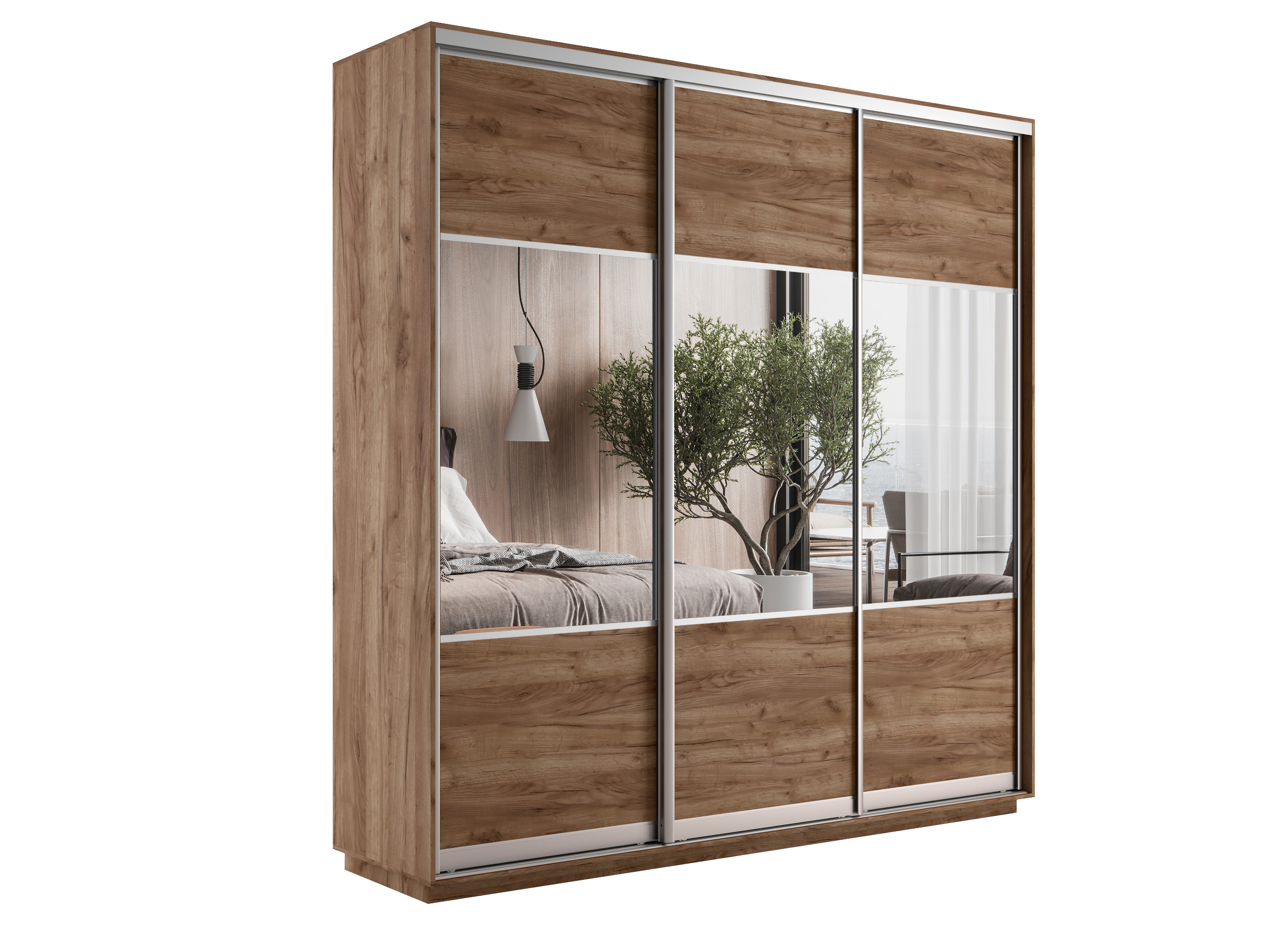 картинка Экспресс Комби трио Краф Табачный 2200 x 2100 x 600 от магазина DFCH 