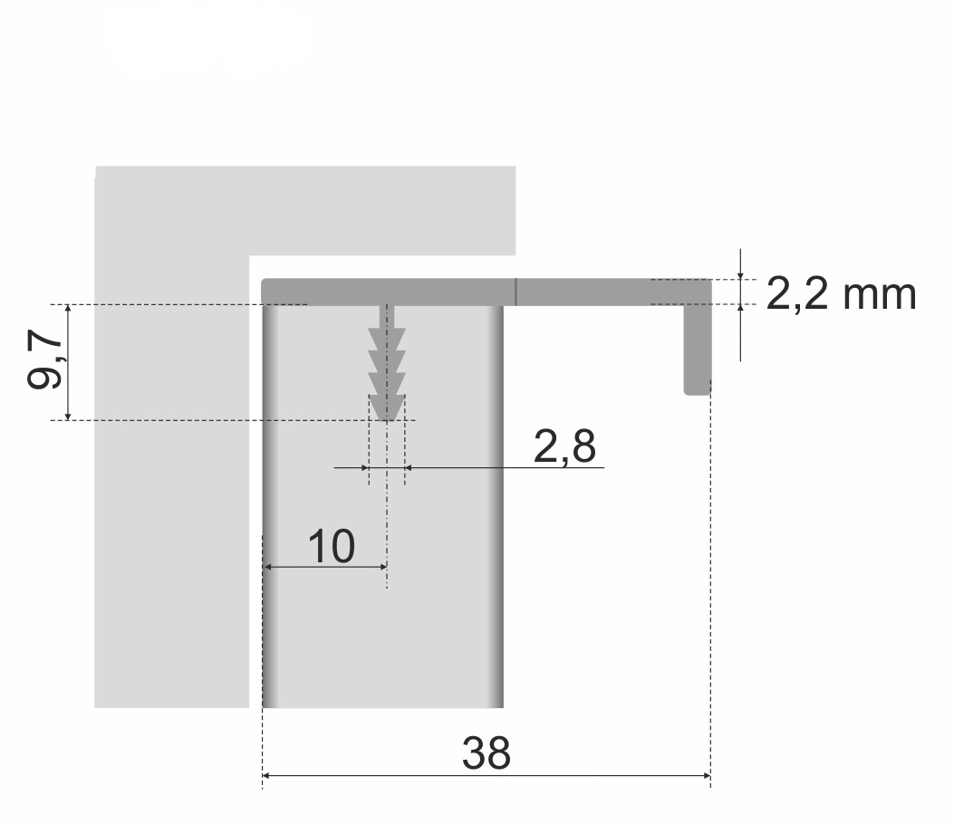 картинка Мебельная ручка RAY RT009SST.1/000/600 от магазина DFCH 