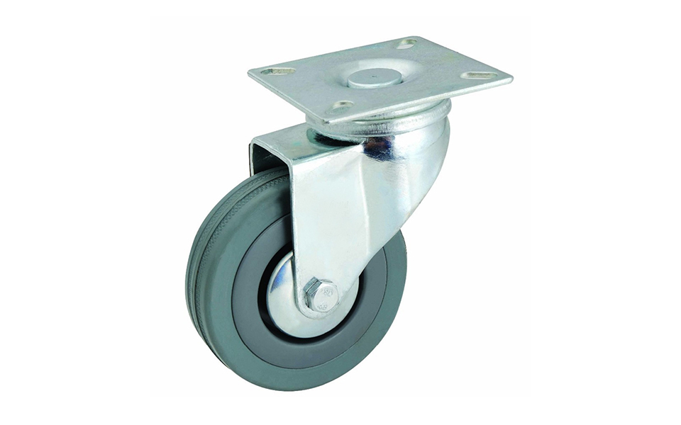 Колесо мебельное D-50 на площадке, прорезиненое Р купить по цене от  в Петербурге и Москве
