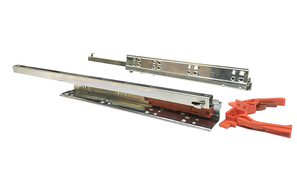 картинка (GT230-09-550) Направляющие шариковые ниж/креп 550мм "push open" оранжевый от магазина DFCH 