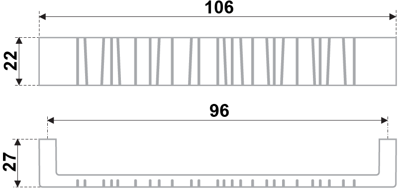 картинка Мебельная ручка RS181CP.4/96 от магазина DFCH 
