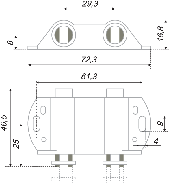 картинка Магнитный держатель MH02/Bl от магазина DFCH 