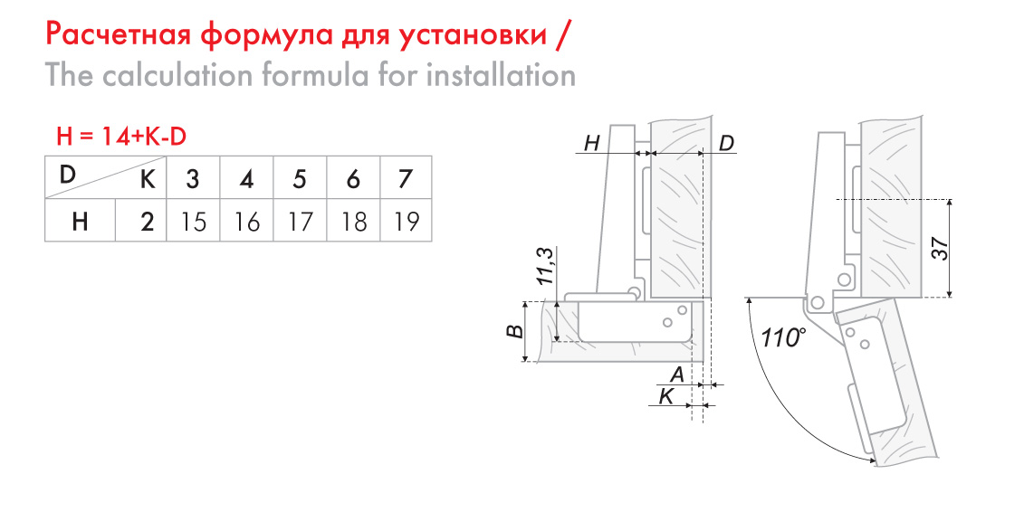 картинка Мебельная петля без пружины LIBERTY H691A02/0112 от магазина DFCH 