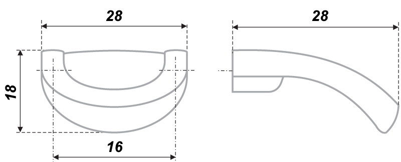 картинка Мебельная ручка RS172AB.3/16 от магазина DFCH 