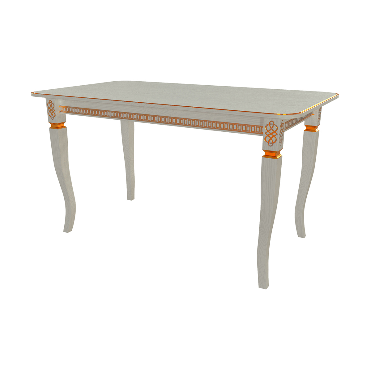 картинка Стол Роял 1400(1900)*800*765 (тон серый RAL7038 + патина золото) от магазина DFCH 